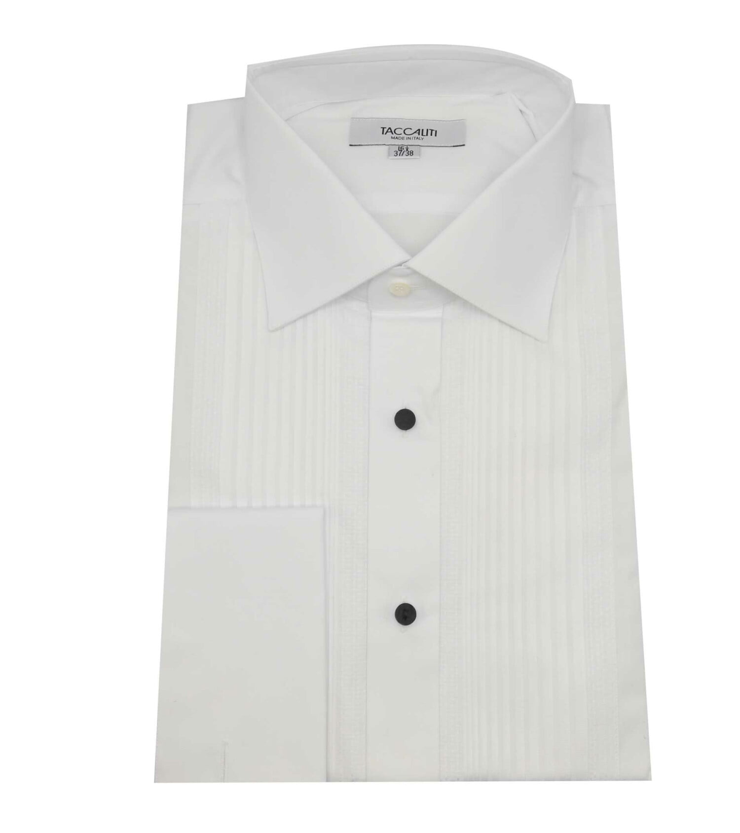 White Textured Dress Shirt - 38 ...